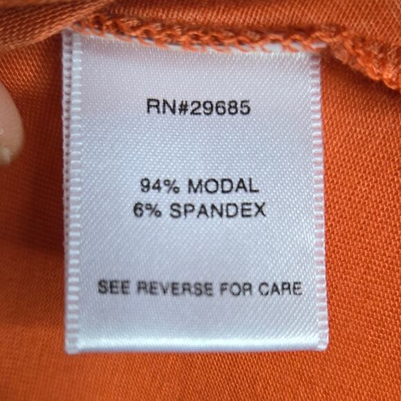 NWT Pendleton Women's Cowl Neck Sleeveless Blouse Deep Orange Size L - Picture 6 of 8